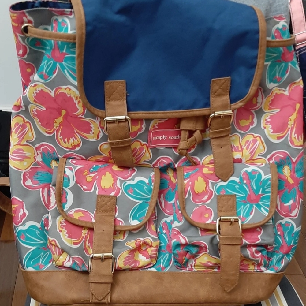 Simply Southern Floral Backpack